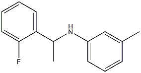 N-[1-(2-fluorophenyl)ethyl]-3-methylaniline 结构式