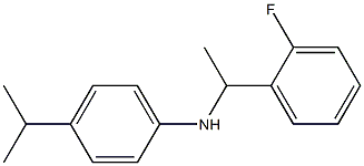 N-[1-(2-fluorophenyl)ethyl]-4-(propan-2-yl)aniline 结构式