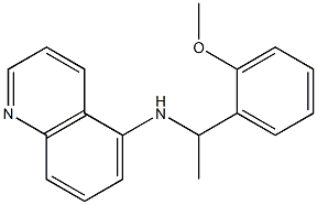 N-[1-(2-methoxyphenyl)ethyl]quinolin-5-amine 结构式