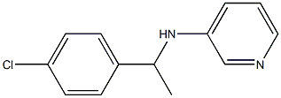 N-[1-(4-chlorophenyl)ethyl]pyridin-3-amine 结构式