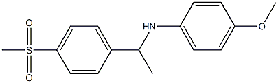 N-[1-(4-methanesulfonylphenyl)ethyl]-4-methoxyaniline 结构式