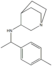 N-[1-(4-methylphenyl)ethyl]-1-azabicyclo[2.2.2]octan-3-amine 结构式