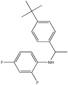 N-[1-(4-tert-butylphenyl)ethyl]-2,4-difluoroaniline 结构式