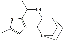 N-[1-(5-methylthiophen-2-yl)ethyl]-1-azabicyclo[2.2.2]octan-3-amine 结构式