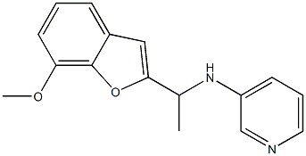 N-[1-(7-methoxy-1-benzofuran-2-yl)ethyl]pyridin-3-amine 结构式