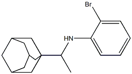 N-[1-(adamantan-1-yl)ethyl]-2-bromoaniline 结构式