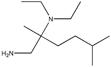 N-[1-(aminomethyl)-1,4-dimethylpentyl]-N,N-diethylamine 结构式