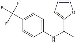 N-[1-(furan-2-yl)ethyl]-4-(trifluoromethyl)aniline 结构式