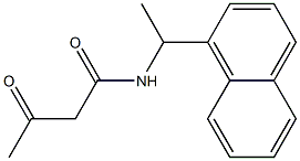 N-[1-(naphthalen-1-yl)ethyl]-3-oxobutanamide 结构式