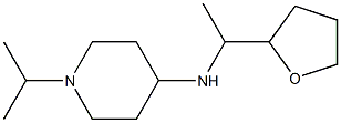 N-[1-(oxolan-2-yl)ethyl]-1-(propan-2-yl)piperidin-4-amine 结构式