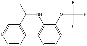 N-[1-(pyridin-3-yl)ethyl]-2-(trifluoromethoxy)aniline 结构式