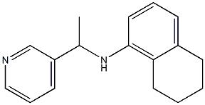 N-[1-(pyridin-3-yl)ethyl]-5,6,7,8-tetrahydronaphthalen-1-amine 结构式