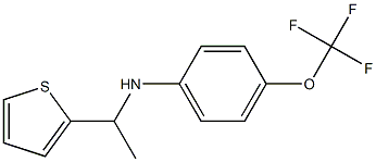 N-[1-(thiophen-2-yl)ethyl]-4-(trifluoromethoxy)aniline 结构式