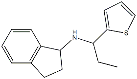 N-[1-(thiophen-2-yl)propyl]-2,3-dihydro-1H-inden-1-amine 结构式