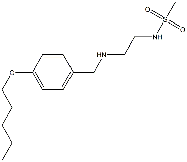 N-[2-({[4-(pentyloxy)phenyl]methyl}amino)ethyl]methanesulfonamide 结构式