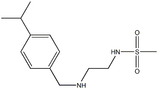 N-[2-({[4-(propan-2-yl)phenyl]methyl}amino)ethyl]methanesulfonamide 结构式