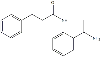 N-[2-(1-aminoethyl)phenyl]-3-phenylpropanamide 结构式