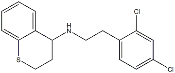 N-[2-(2,4-dichlorophenyl)ethyl]-3,4-dihydro-2H-1-benzothiopyran-4-amine 结构式