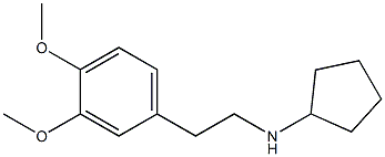 N-[2-(3,4-dimethoxyphenyl)ethyl]cyclopentanamine 结构式