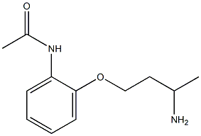 N-[2-(3-aminobutoxy)phenyl]acetamide 结构式