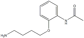 N-[2-(4-aminobutoxy)phenyl]acetamide 结构式