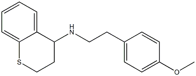 N-[2-(4-methoxyphenyl)ethyl]-3,4-dihydro-2H-1-benzothiopyran-4-amine 结构式