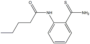 N-[2-(aminocarbonothioyl)phenyl]pentanamide 结构式