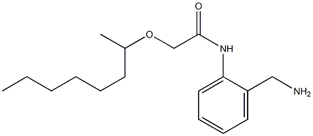 N-[2-(aminomethyl)phenyl]-2-(octan-2-yloxy)acetamide 结构式