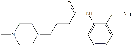 N-[2-(aminomethyl)phenyl]-4-(4-methylpiperazin-1-yl)butanamide 结构式