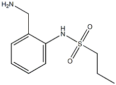 N-[2-(aminomethyl)phenyl]propane-1-sulfonamide 结构式