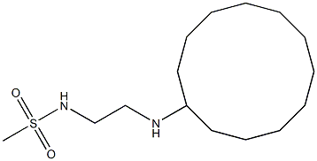 N-[2-(cyclododecylamino)ethyl]methanesulfonamide 结构式