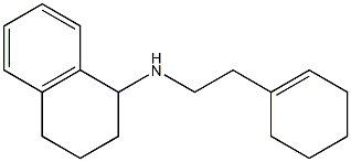 N-[2-(cyclohex-1-en-1-yl)ethyl]-1,2,3,4-tetrahydronaphthalen-1-amine 结构式