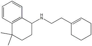 N-[2-(cyclohex-1-en-1-yl)ethyl]-4,4-dimethyl-1,2,3,4-tetrahydronaphthalen-1-amine 结构式