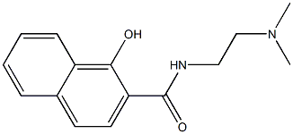 N-[2-(dimethylamino)ethyl]-1-hydroxynaphthalene-2-carboxamide 结构式