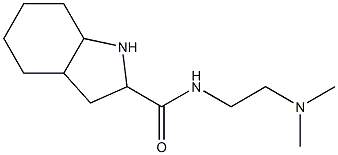 N-[2-(dimethylamino)ethyl]octahydro-1H-indole-2-carboxamide 结构式