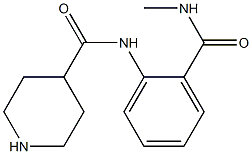 N-[2-(methylcarbamoyl)phenyl]piperidine-4-carboxamide 结构式