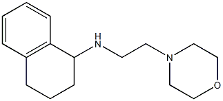 N-[2-(morpholin-4-yl)ethyl]-1,2,3,4-tetrahydronaphthalen-1-amine 结构式