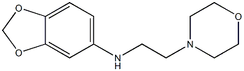 N-[2-(morpholin-4-yl)ethyl]-2H-1,3-benzodioxol-5-amine 结构式