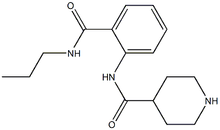 N-[2-(propylcarbamoyl)phenyl]piperidine-4-carboxamide 结构式