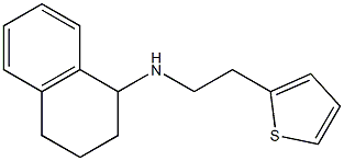 N-[2-(thiophen-2-yl)ethyl]-1,2,3,4-tetrahydronaphthalen-1-amine 结构式