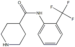 N-[2-(trifluoromethyl)phenyl]piperidine-4-carboxamide 结构式