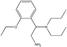 N-[2-amino-1-(2-ethoxyphenyl)ethyl]-N,N-dipropylamine 结构式