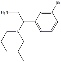 N-[2-amino-1-(3-bromophenyl)ethyl]-N,N-dipropylamine 结构式