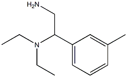 N-[2-amino-1-(3-methylphenyl)ethyl]-N,N-diethylamine 结构式