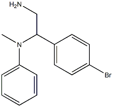 N-[2-amino-1-(4-bromophenyl)ethyl]-N-methyl-N-phenylamine 结构式