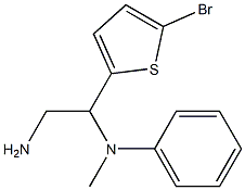 N-[2-amino-1-(5-bromothiophen-2-yl)ethyl]-N-methylaniline 结构式