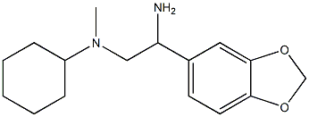 N-[2-amino-2-(1,3-benzodioxol-5-yl)ethyl]-N-cyclohexyl-N-methylamine 结构式