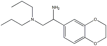 N-[2-amino-2-(2,3-dihydro-1,4-benzodioxin-6-yl)ethyl]-N,N-dipropylamine 结构式