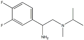 N-[2-amino-2-(3,4-difluorophenyl)ethyl]-N-isopropyl-N-methylamine 结构式