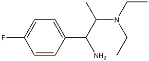 N-[2-amino-2-(4-fluorophenyl)-1-methylethyl]-N,N-diethylamine 结构式